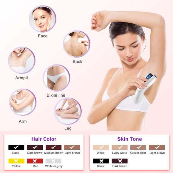 IPL Laser Hair Removal 999999 Flashes Painless Painless Permanent Hair Remover,